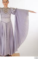  Photos Woman in Historical Dress 24 16th century Grey dress Historical Clothing shoulder sleeve upper body 0002.jpg